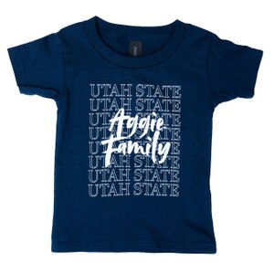 Toddler Utah State Aggie Family T-Shirt navy blue